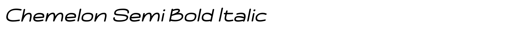 Chemelon Semi Bold Italic image